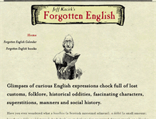 Tablet Screenshot of forgottenenglish.com